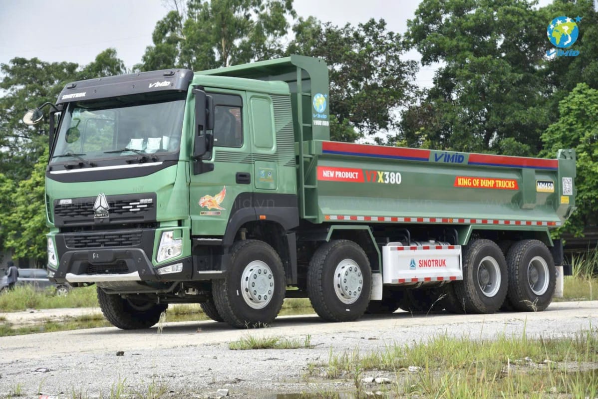 XE BEN HOWO V7-X 380HP THÙNG ĐÚC